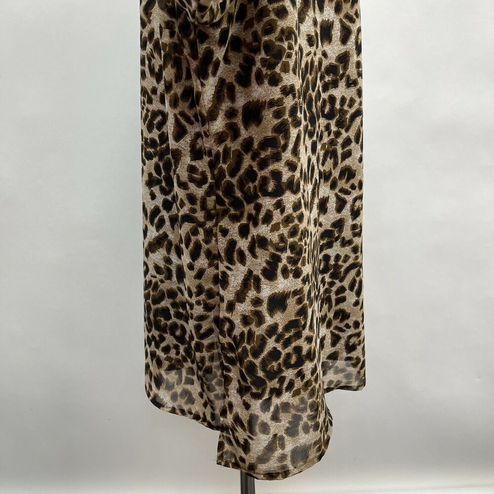 Metro‎ 22 Women's Top 3X Brown Animal Print - Picture 8 of 10